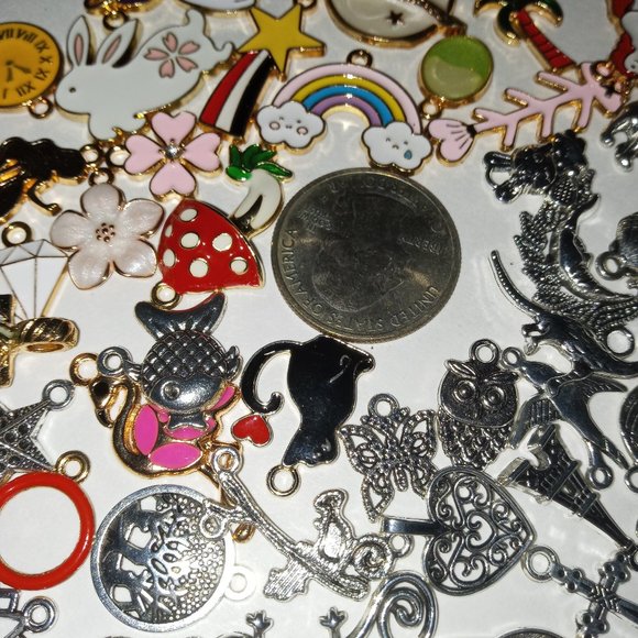Jewelry - 4 Random Charms will be sent to you See quarter for size refrence NEW💖SPECIAL